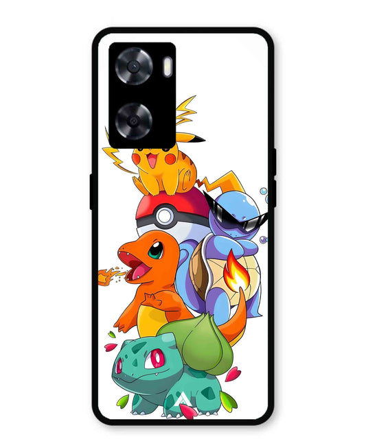 Pokemon Team Metal Back Cover Phone Case for Oppo K10