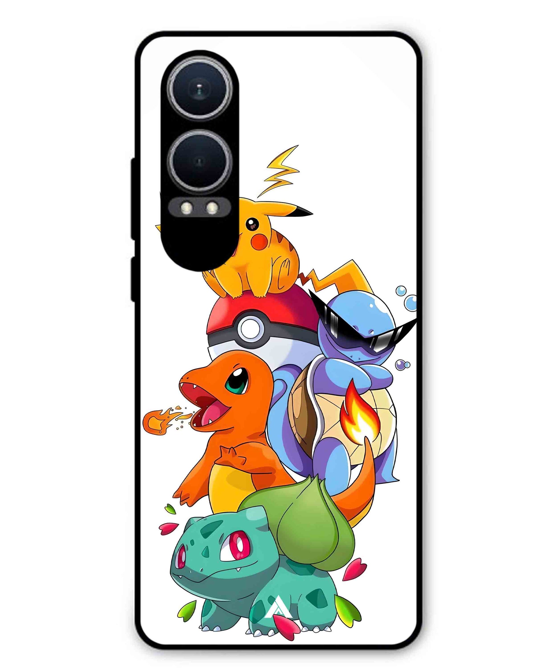Pokemon Team Metal Back Cover Phone Case for Oppo K12x