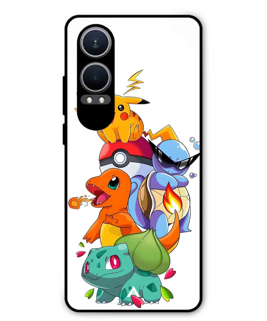 Pokemon Team Metal Back Cover Phone Case for Oppo K12x