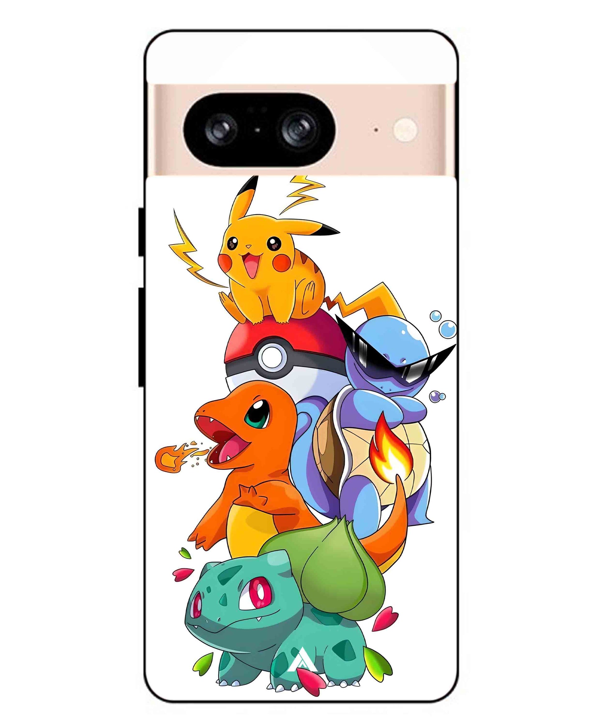 Pokemon Team Metal Back Cover Phone Case for Pixel 8