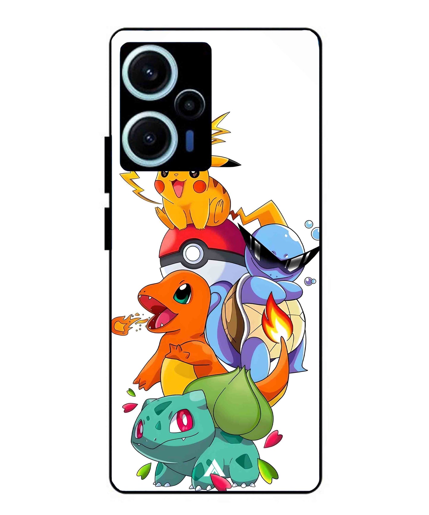 Pokemon Team Metal Back Cover Phone Case for Poco F5