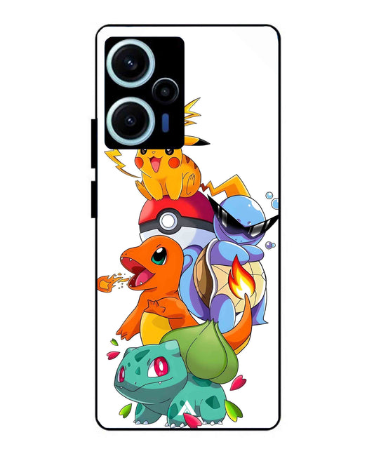 Pokemon Team Metal Back Cover Phone Case for Poco F5