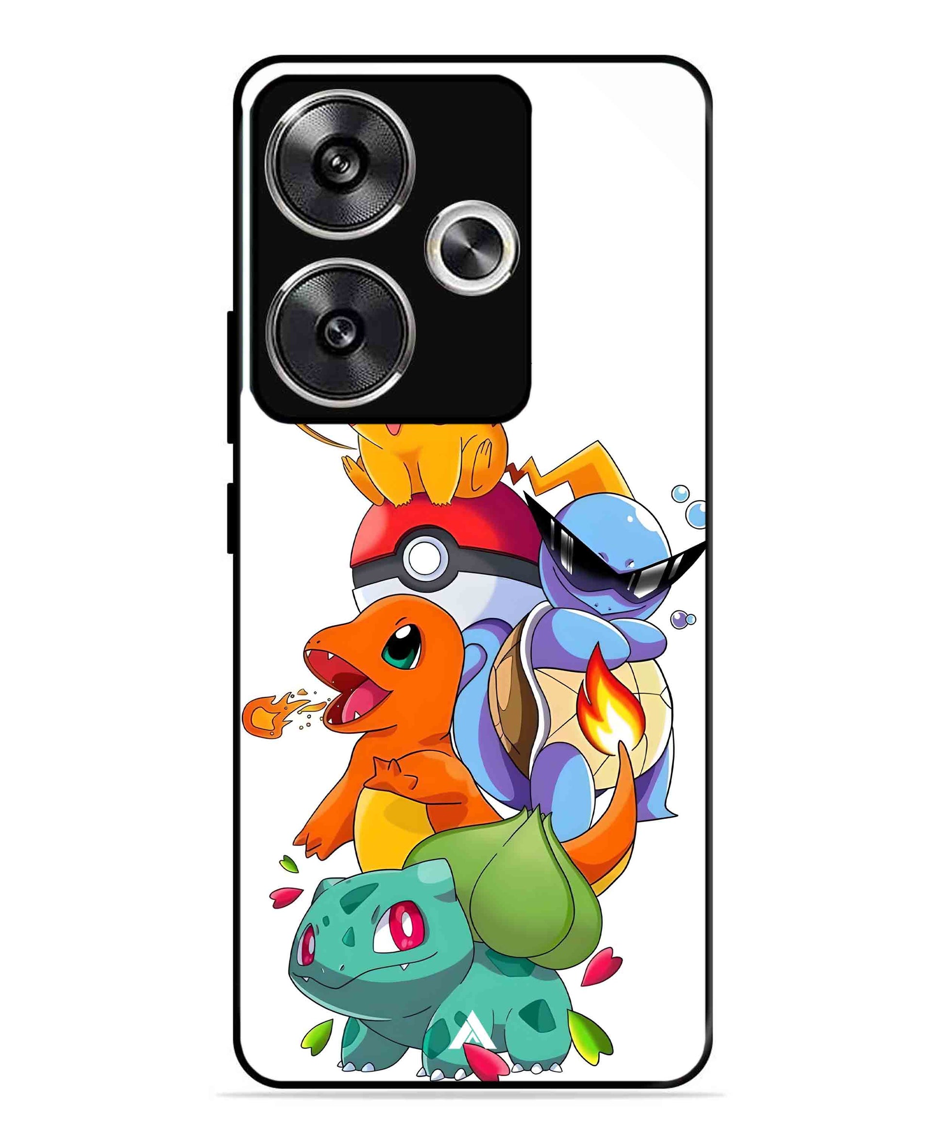 Pokemon Team Metal Back Cover Phone Case for Poco F6