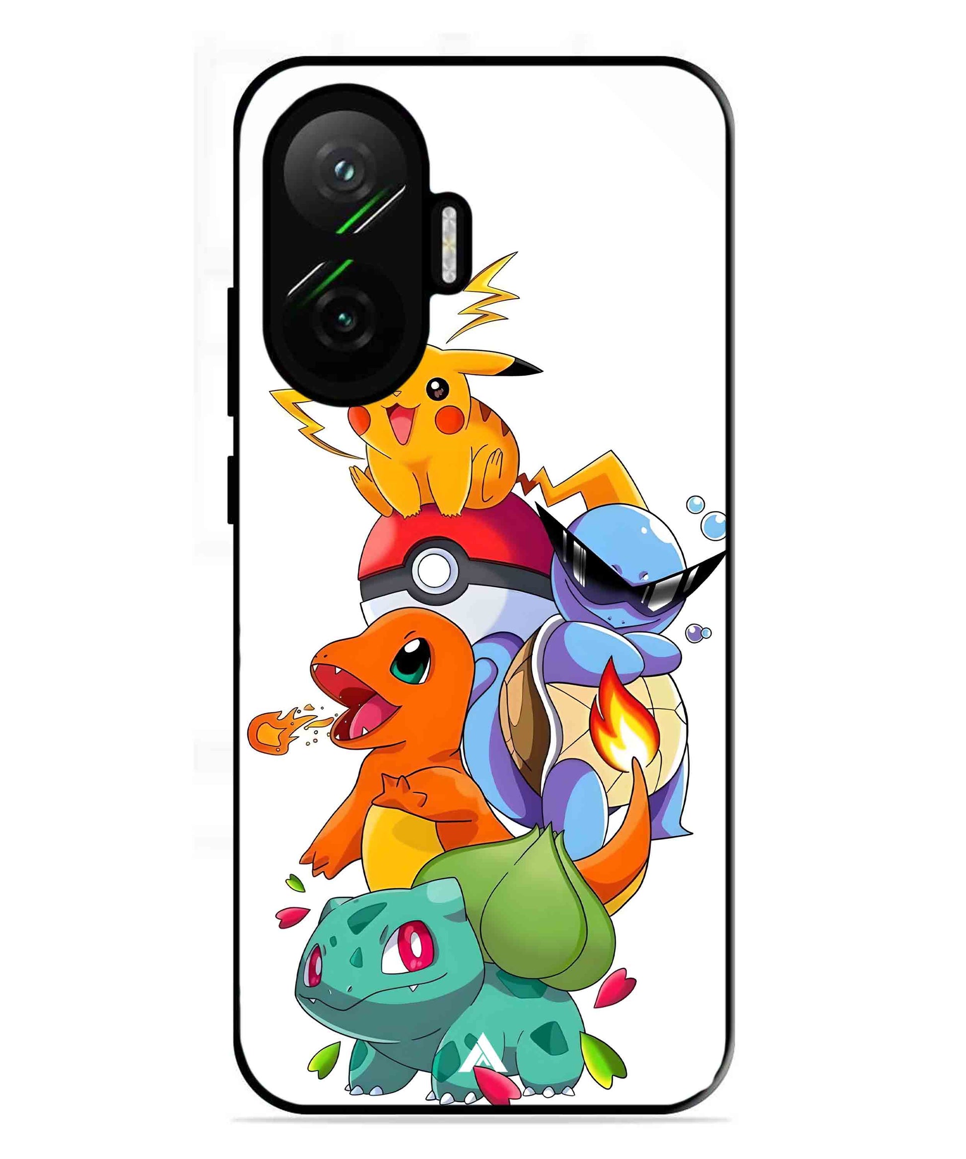 Pokemon Team Metal Back Cover Phone Case for Poco F7