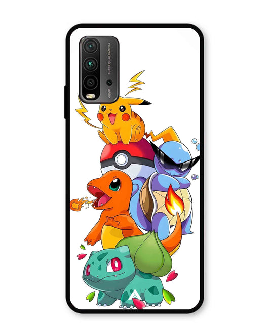 Pokemon Team Metal Back Cover Phone Case for Poco M3