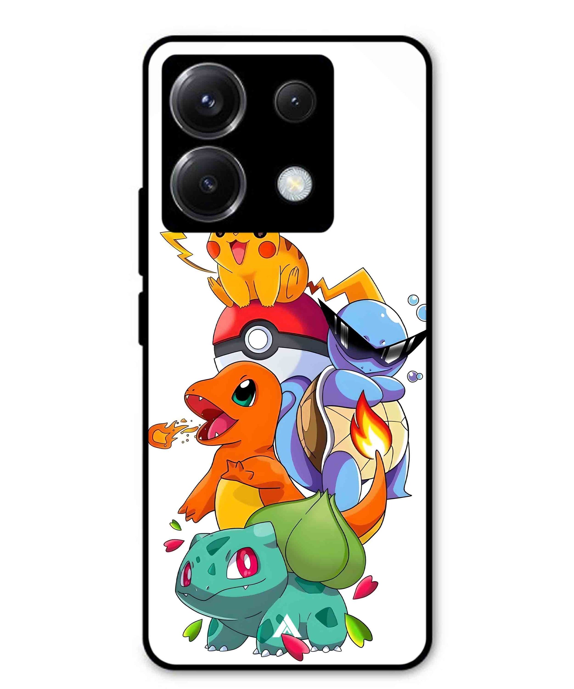 Pokemon Team Metal Back Cover Phone Case for Poco X6
