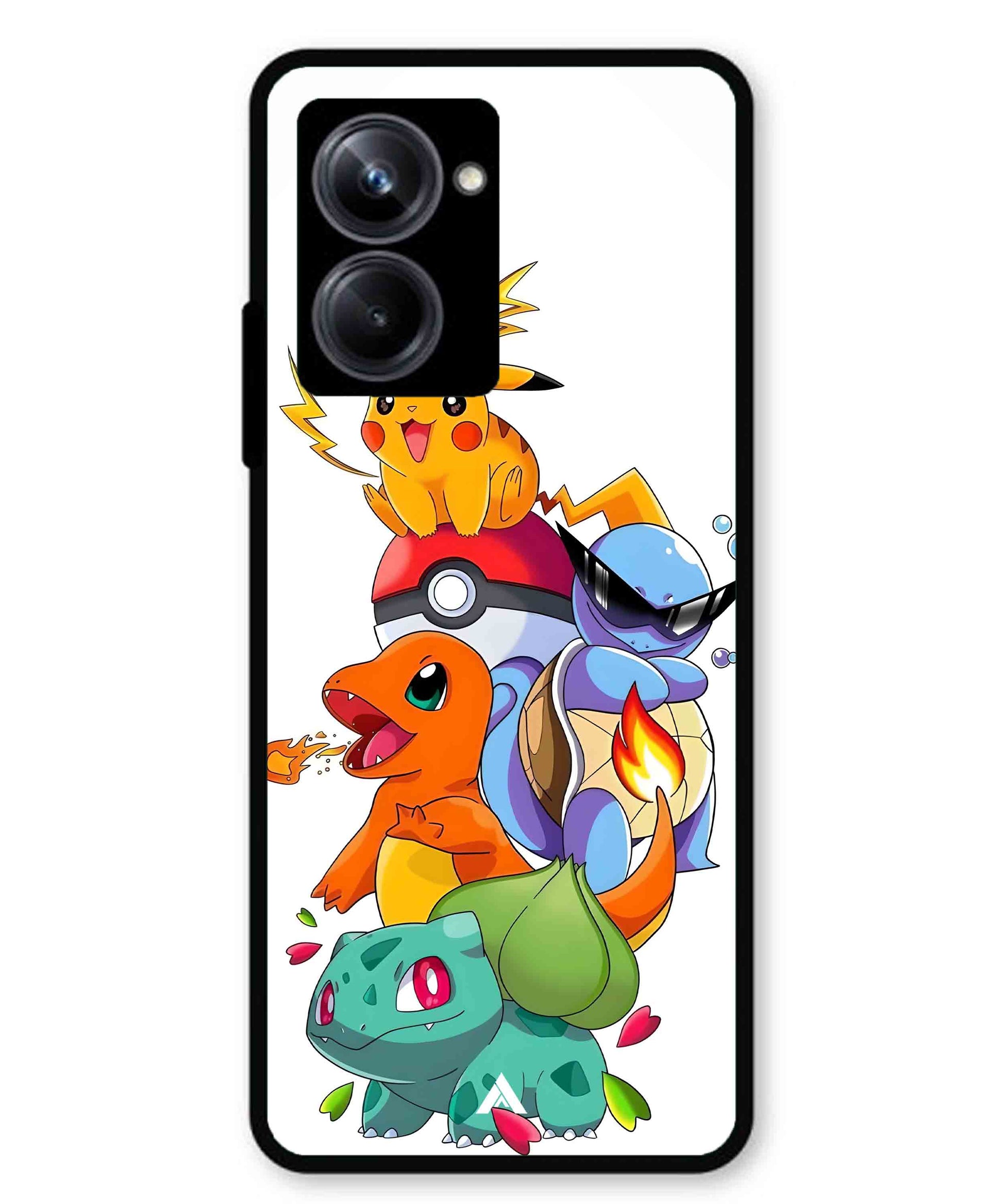 Pokemon Team Metal Back Cover Phone Case for Realme 10 Pro