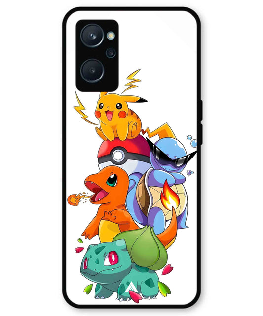 Pokemon Team Metal Back Cover Phone Case for Realme 9i