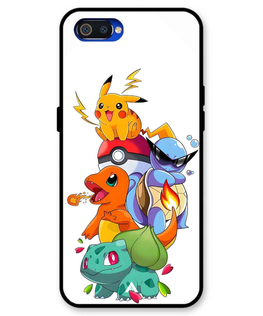 Pokemon Team Metal Back Cover Phone Case for Realme C2