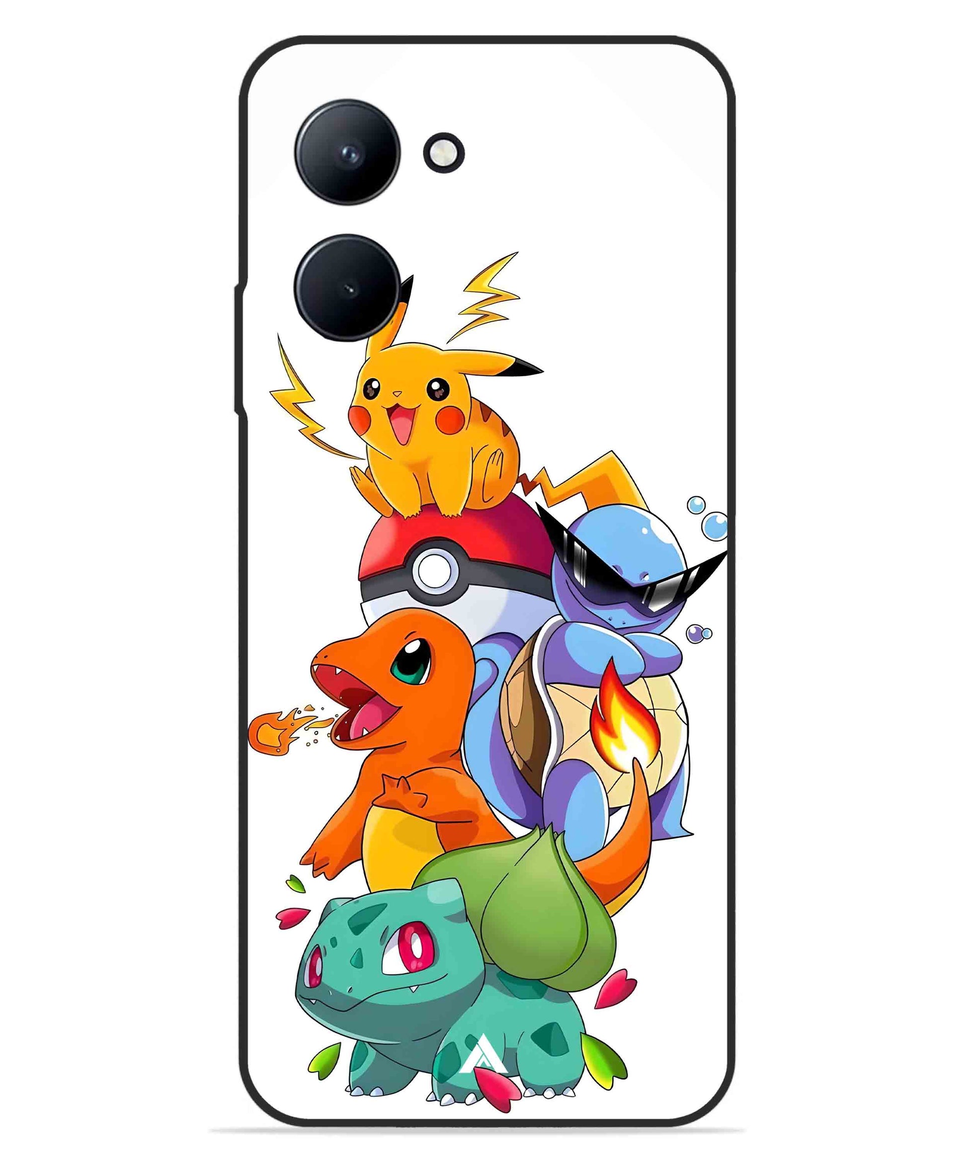 Pokemon Team Metal Back Cover Phone Case for Realme C33