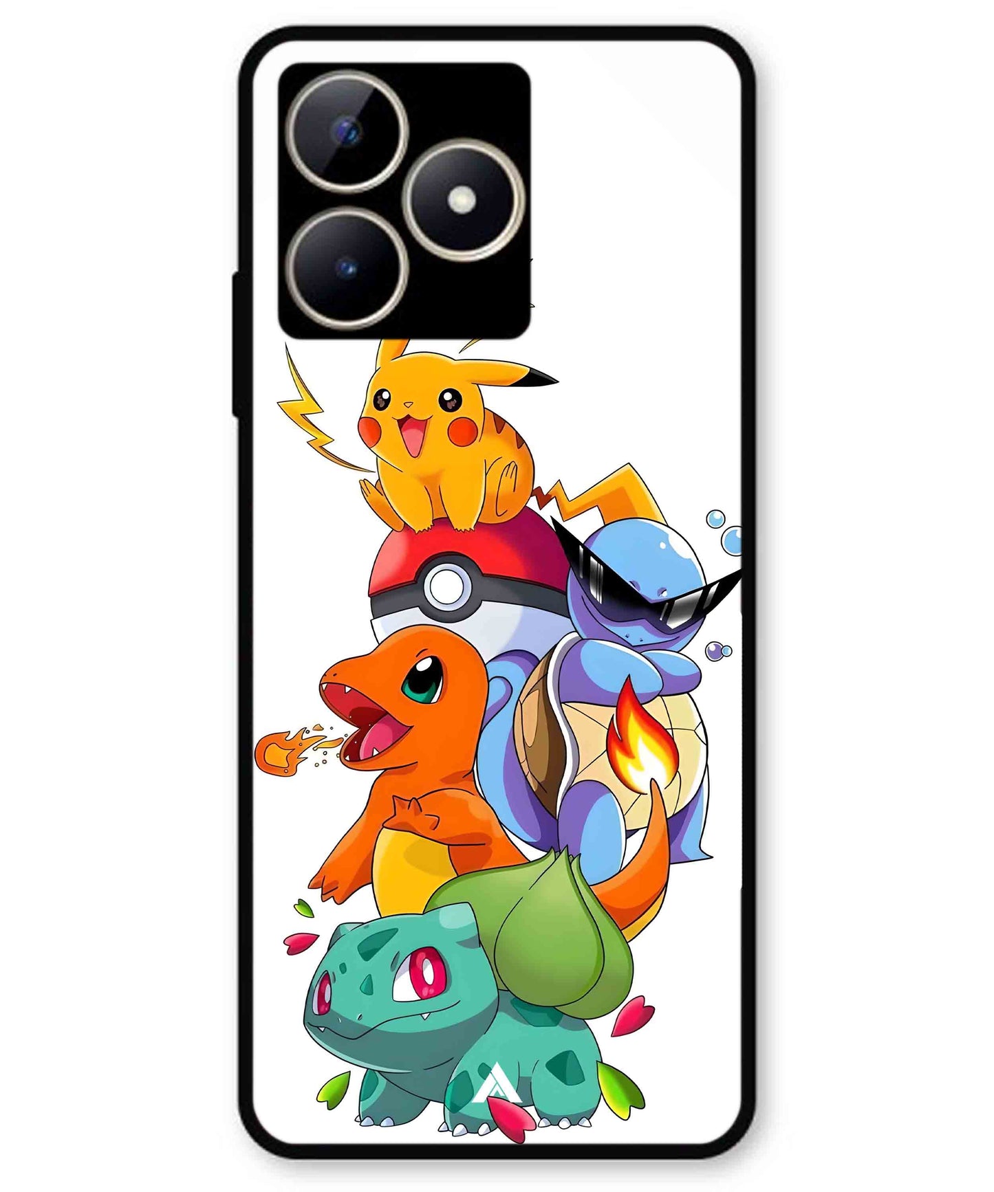 Pokemon Team Metal Back Cover Phone Case for Realme C51