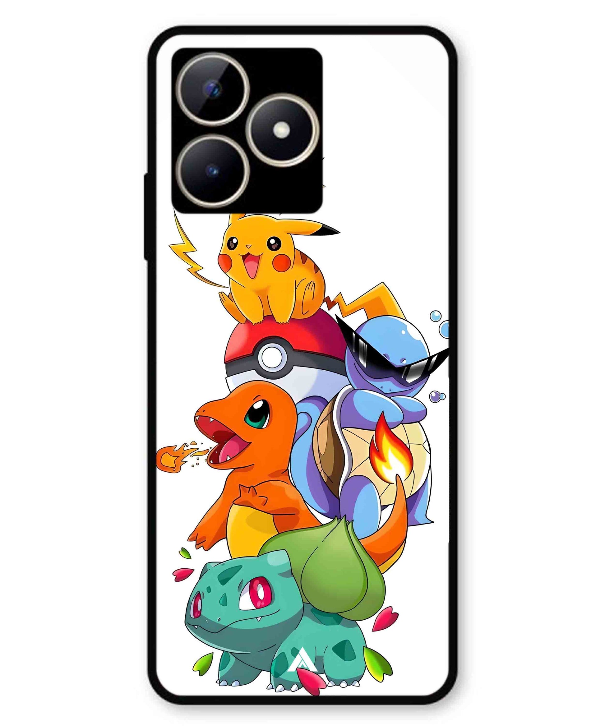 Pokemon Team Metal Back Cover Phone Case for Realme C53