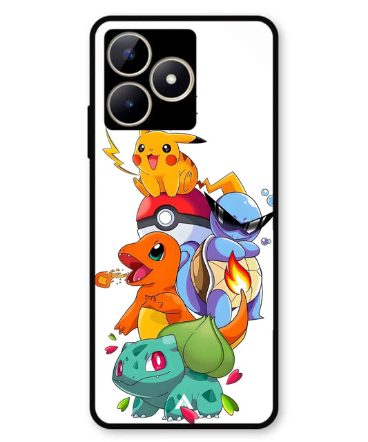 Pokemon Team Metal Back Cover Phone Case for Realme C53
