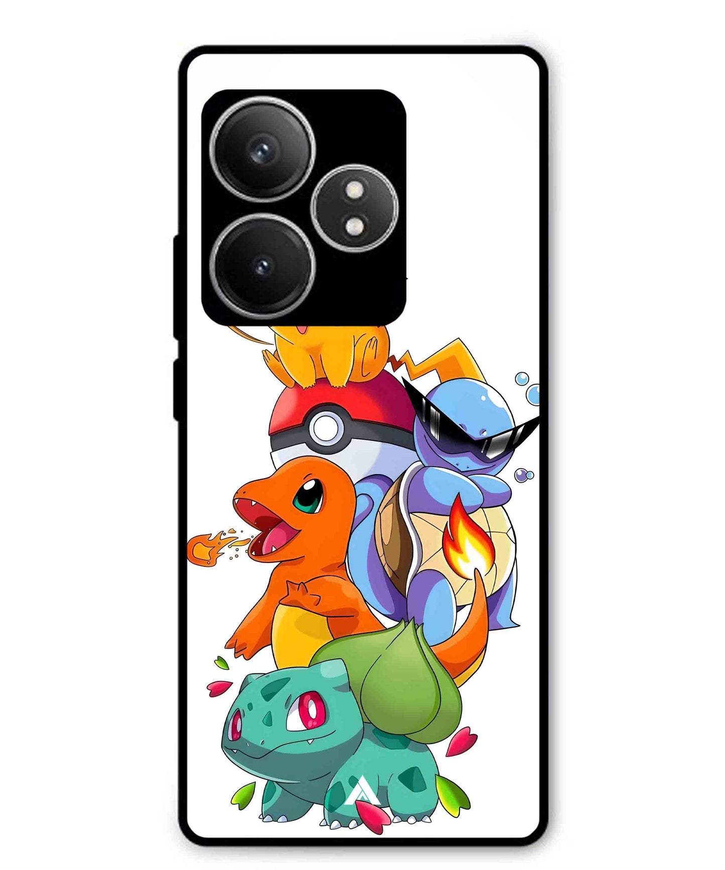 Pokemon Team Metal Back Cover Phone Case for Realme GT 6T