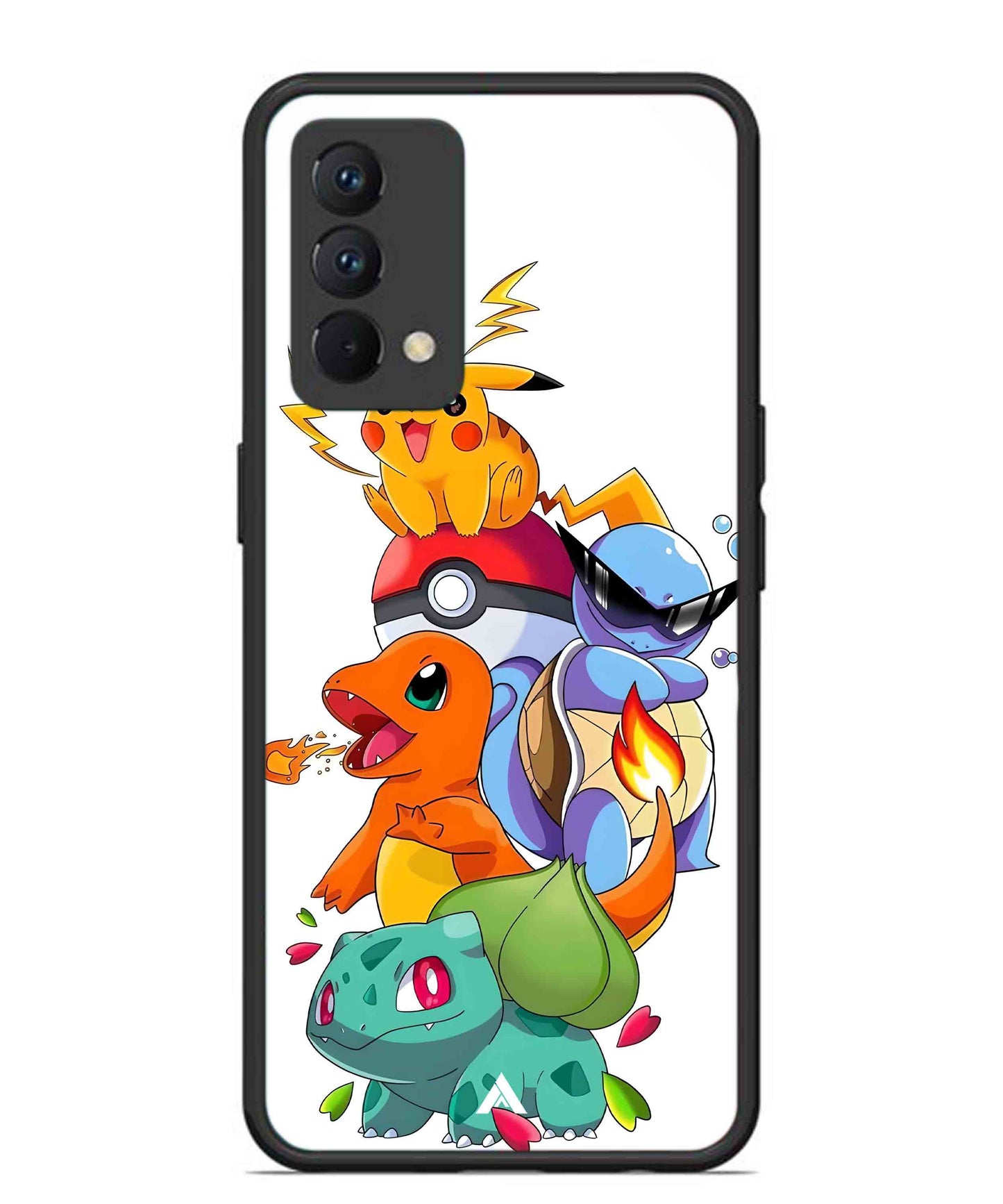 Pokemon Team Metal Back Cover Phone Case for Realme GT Master Edition