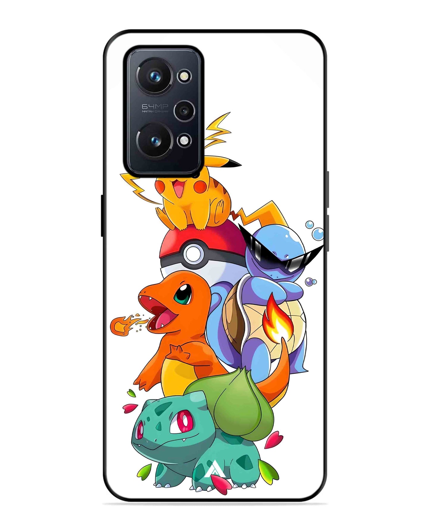 Pokemon Team Metal Back Cover Phone Case for Realme GT Neo 2