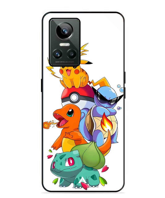 Pokemon Team Metal Back Cover Phone Case for Realme GT Neo 3