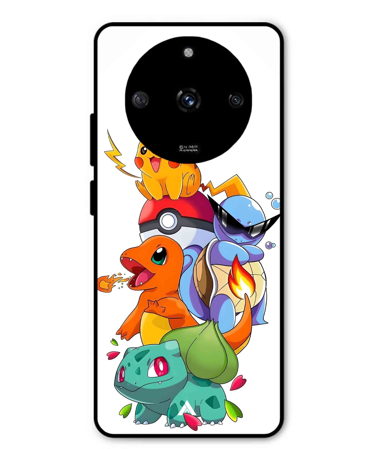Pokemon Team Metal Back Cover Phone Case for Realme Narzo 60