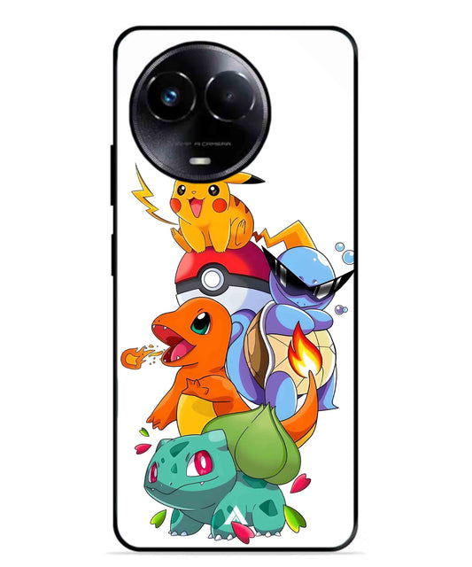 Pokemon Team Metal Back Cover Phone Case for Realme Narzo 60X