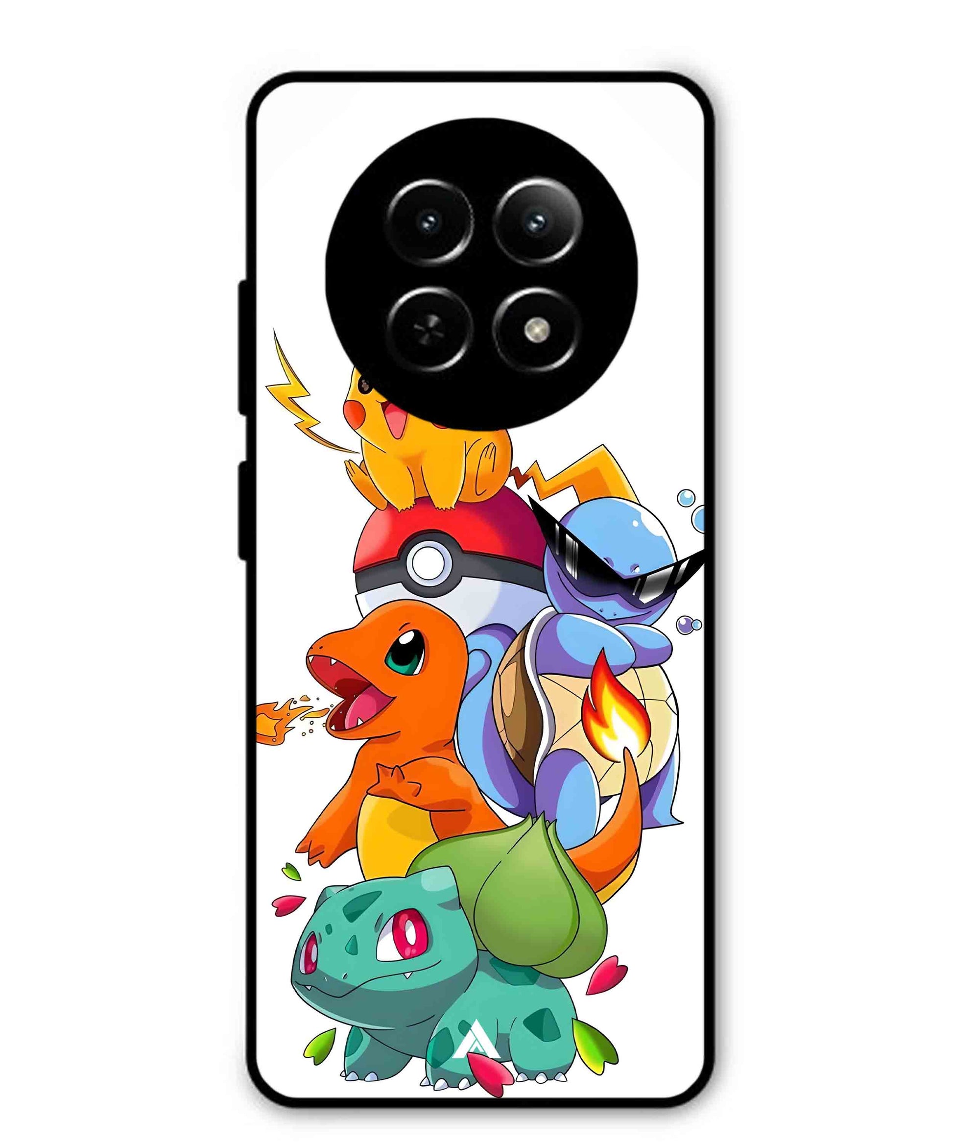 Pokemon Team Metal Back Cover Phone Case for Realme Narzo N65