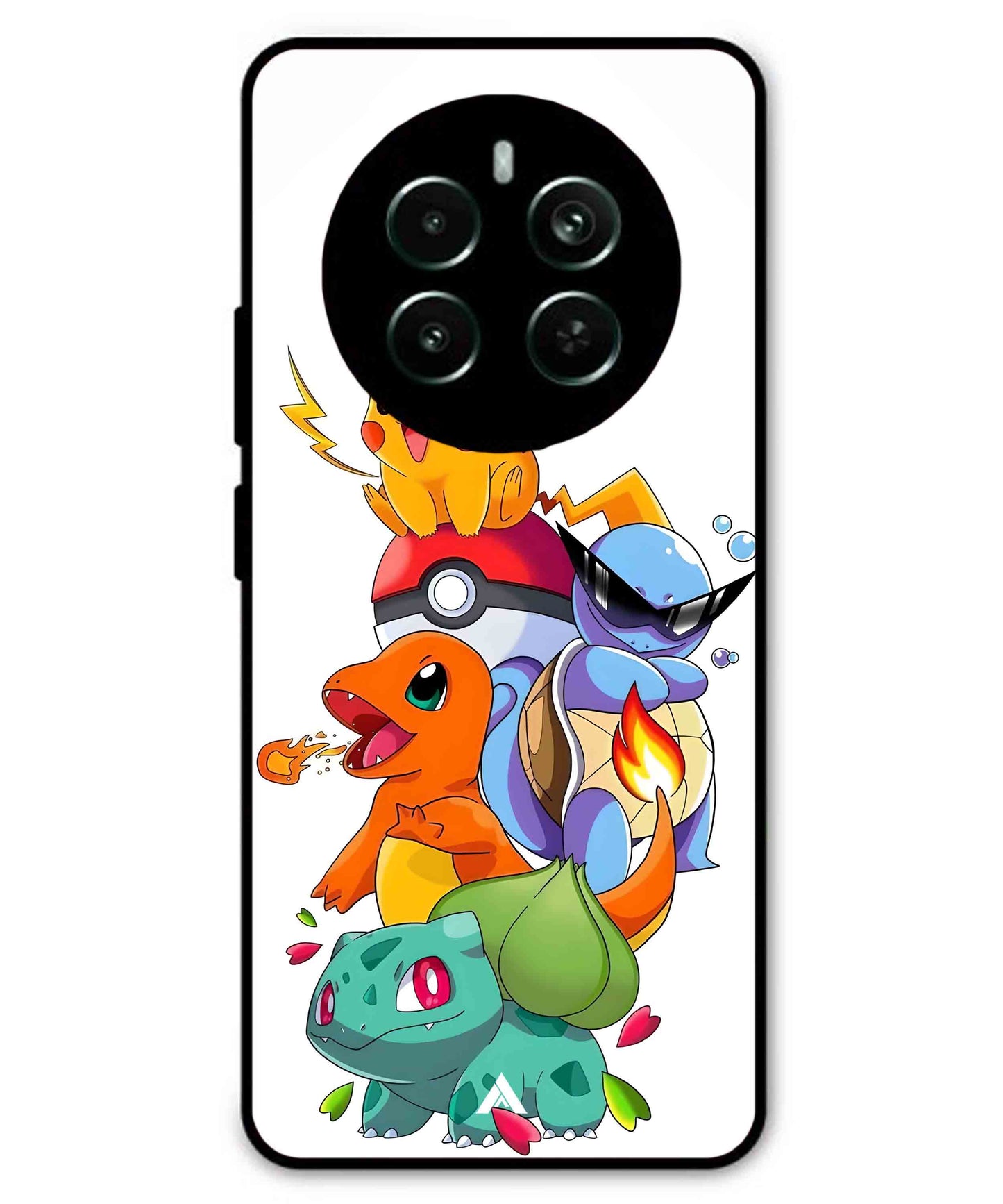 Pokemon Team Metal Back Cover Phone Case for Realme P1