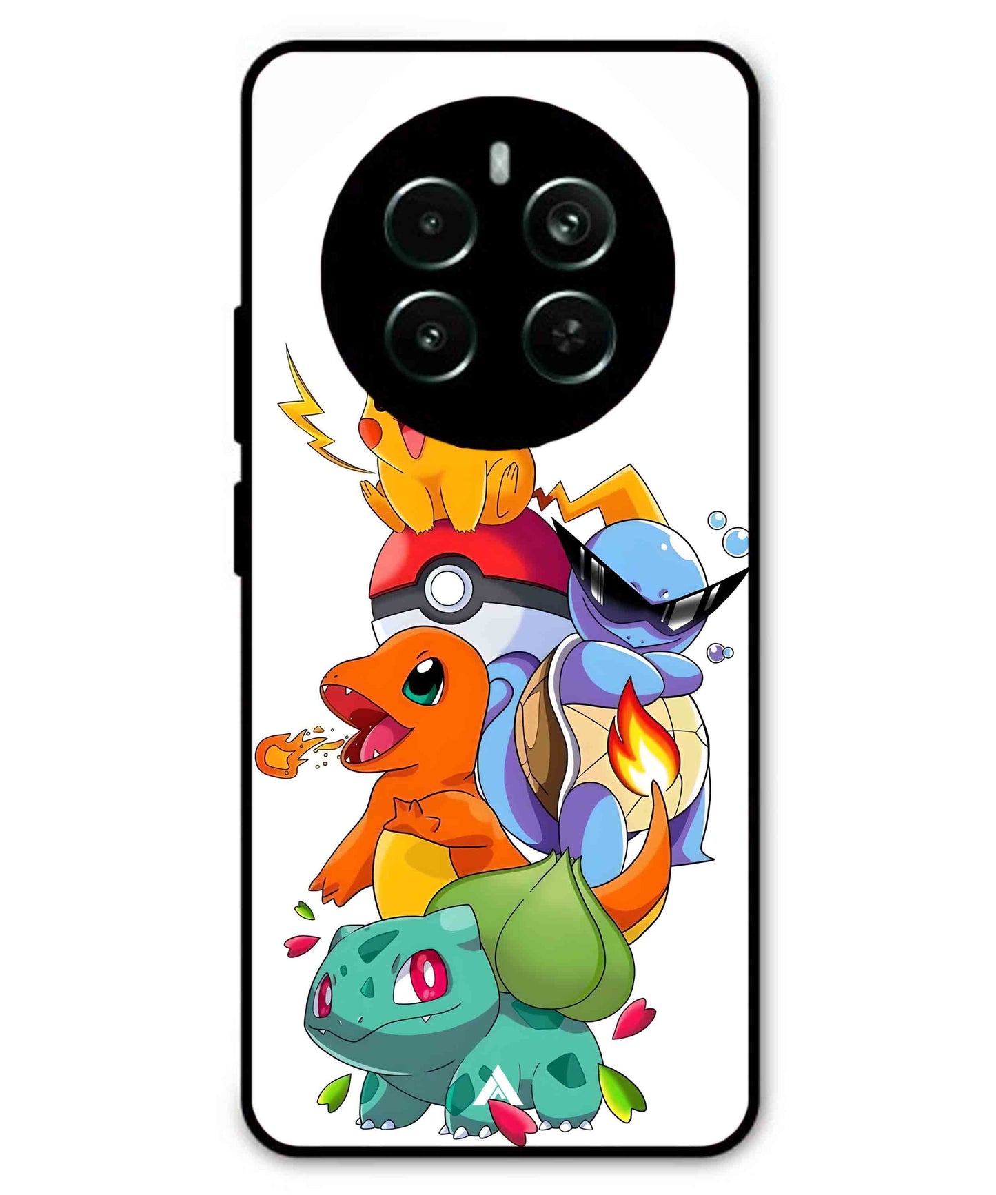 Pokemon Team Metal Back Cover Phone Case for Realme P1 Pro