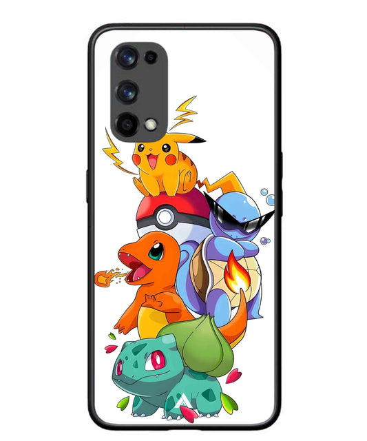 Pokemon Team Metal Back Cover Phone Case for Realme X7 Pro