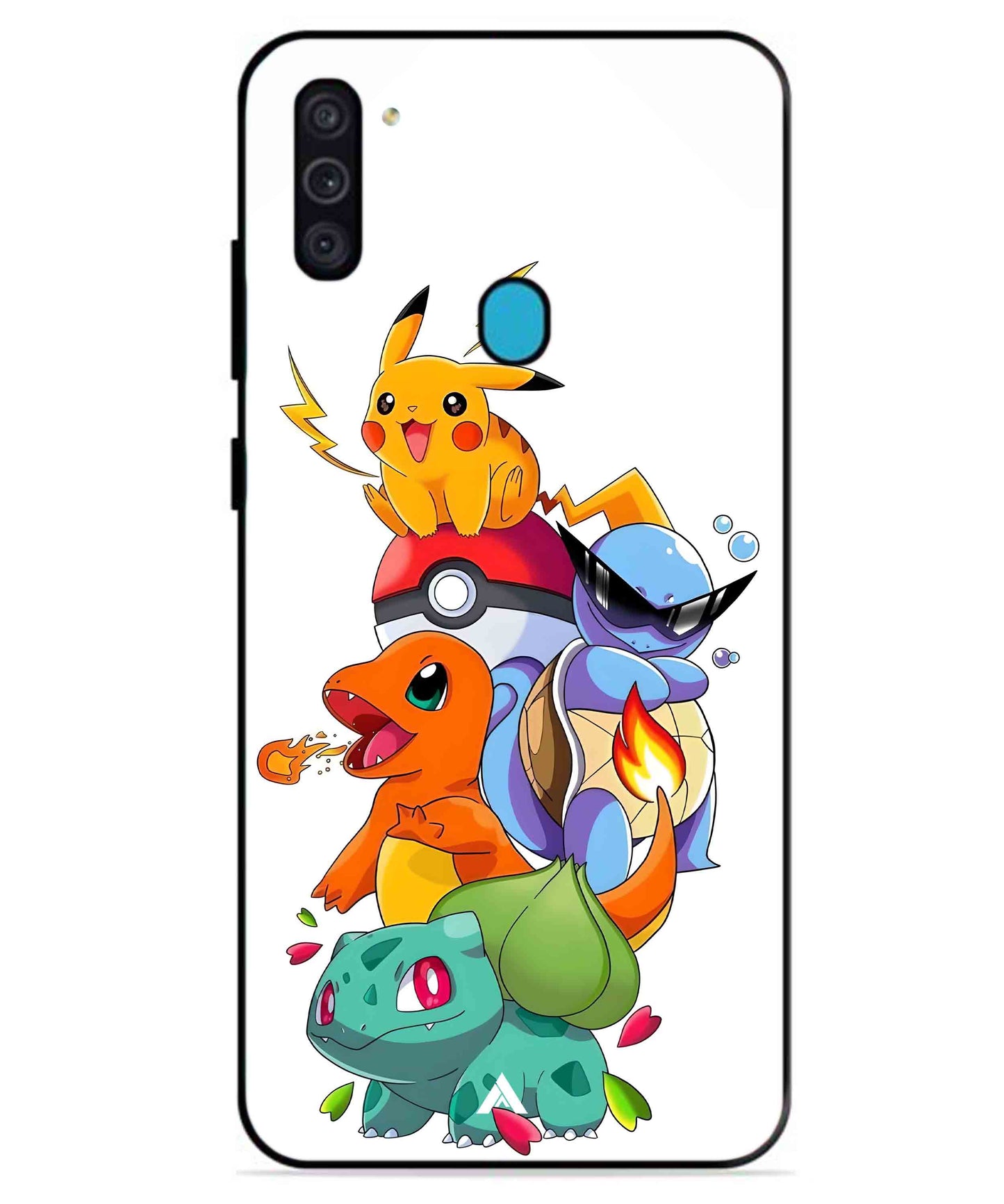 Pokemon Team Metal Back Cover Phone Case for Samsung Galaxy A11
