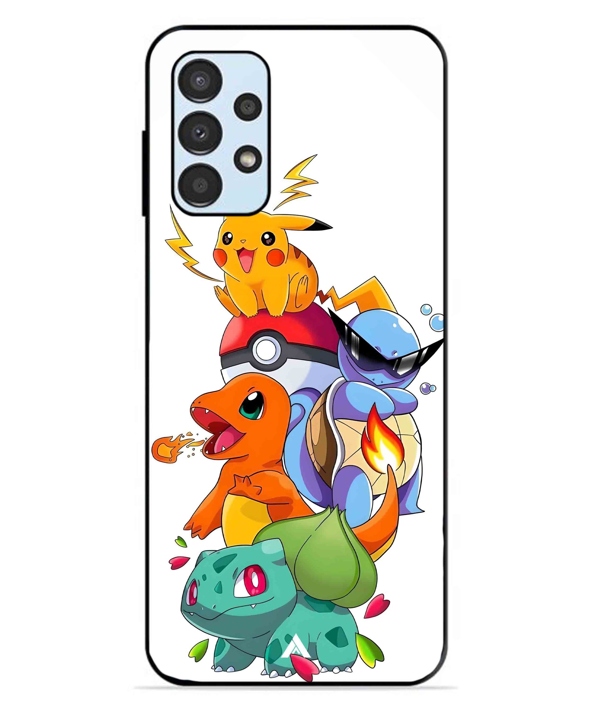 Pokemon Team Metal Back Cover Phone Case for Samsung Galaxy A13 4G