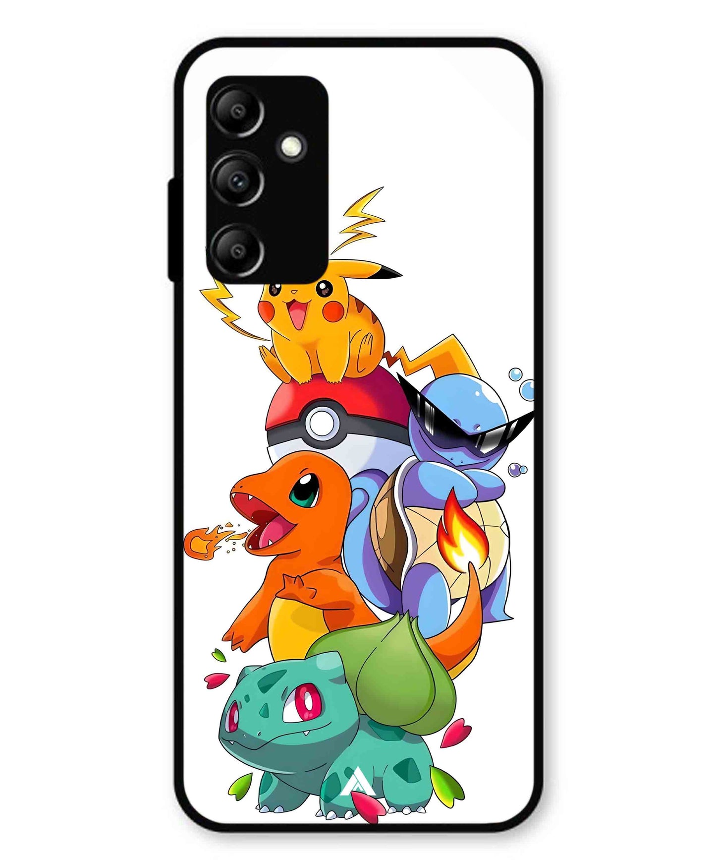 Pokemon Team Metal Back Cover Phone Case for Samsung Galaxy A14 5G