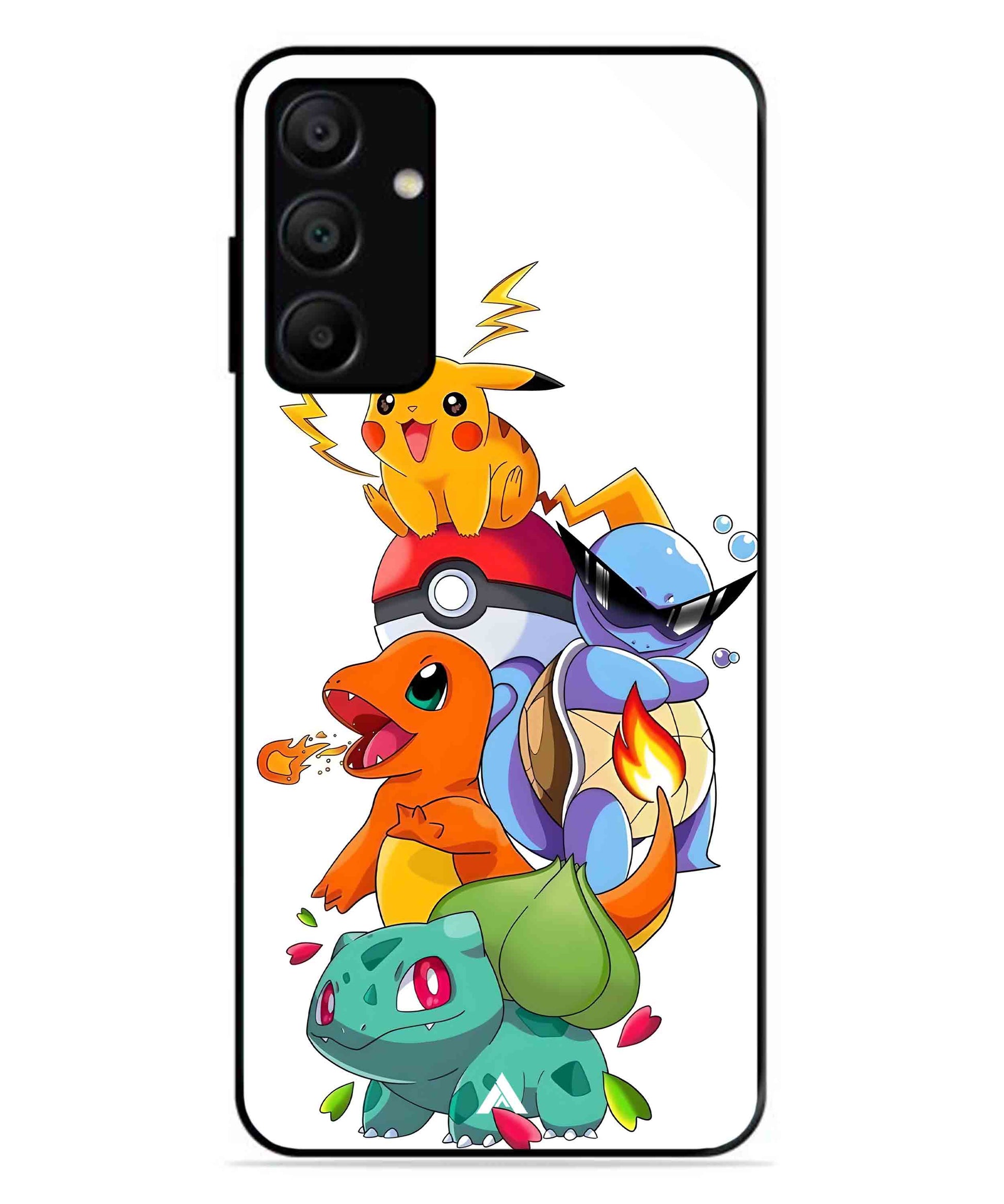 Pokemon Team Metal Back Cover Phone Case for Samsung Galaxy A15 5G