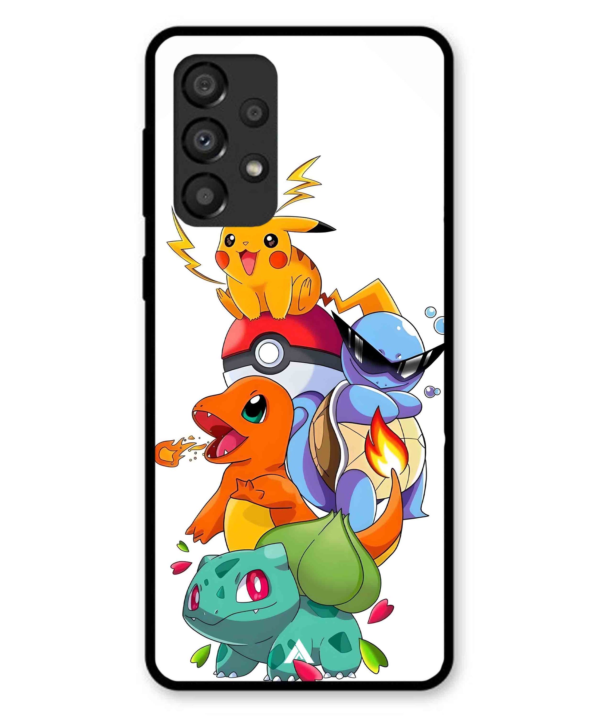 Pokemon Team Metal Back Cover Phone Case for Samsung Galaxy A33 5G