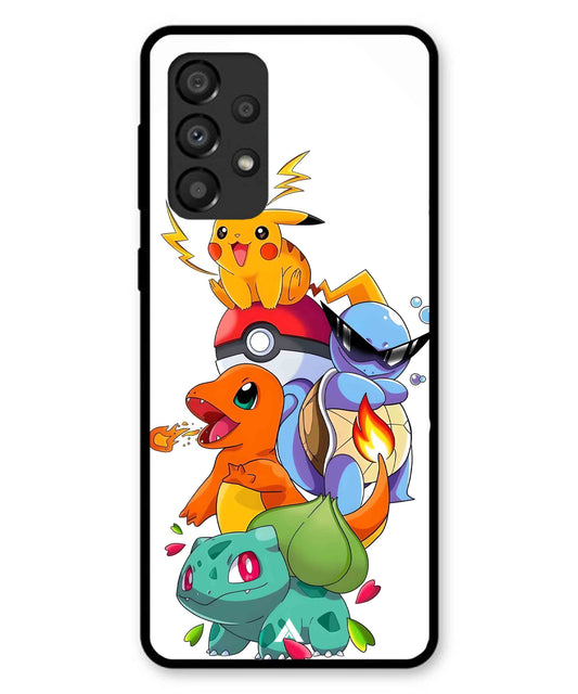 Pokemon Team Metal Back Cover Phone Case for Samsung Galaxy A33 5G