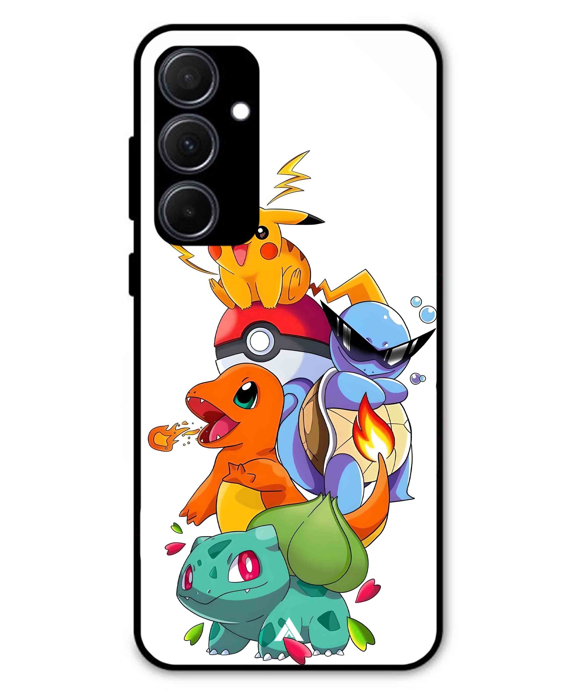 Pokemon Team Metal Back Cover Phone Case for Samsung Galaxy A35