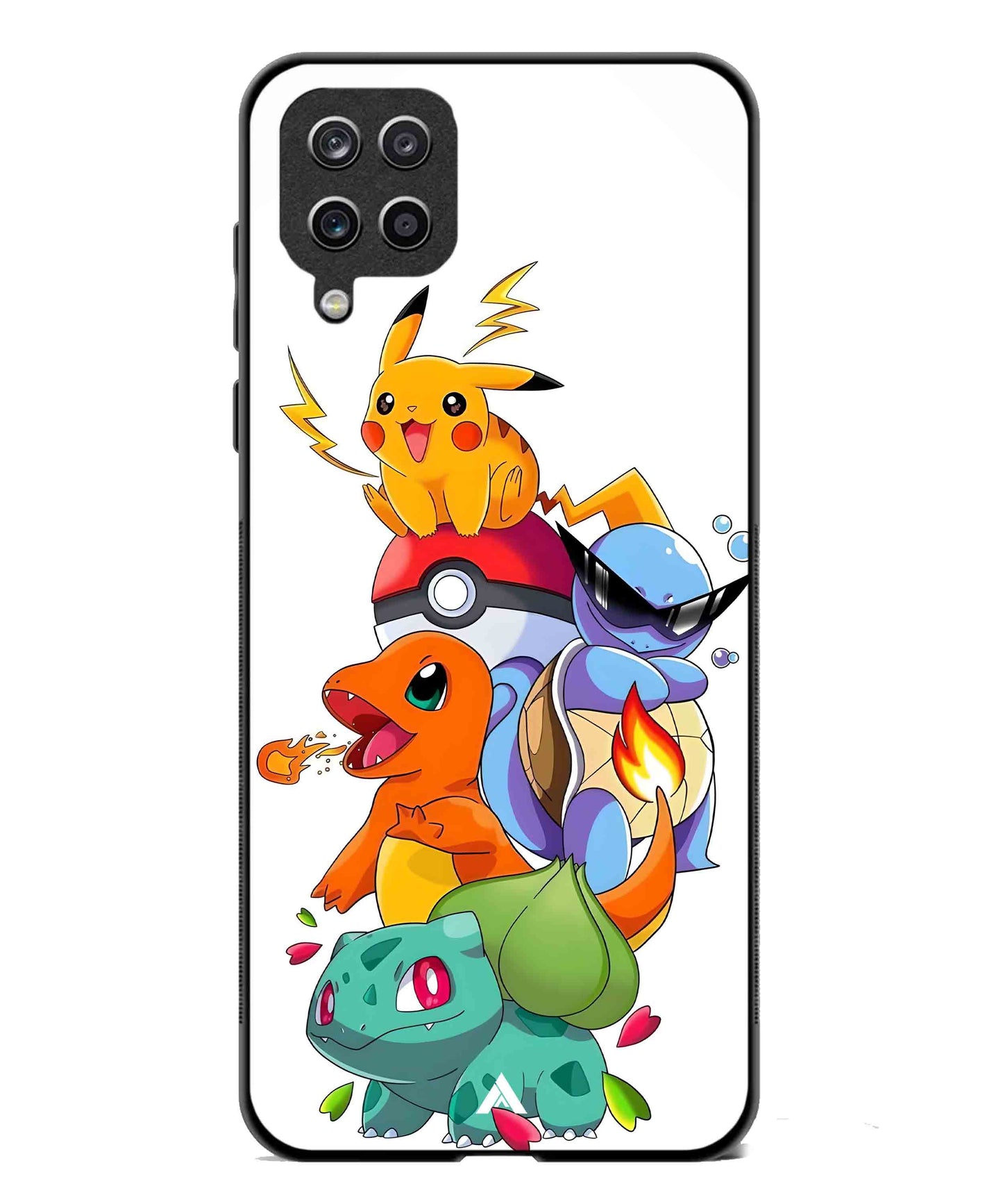 Pokemon Team Metal Back Cover Phone Case for Samsung Galaxy A42