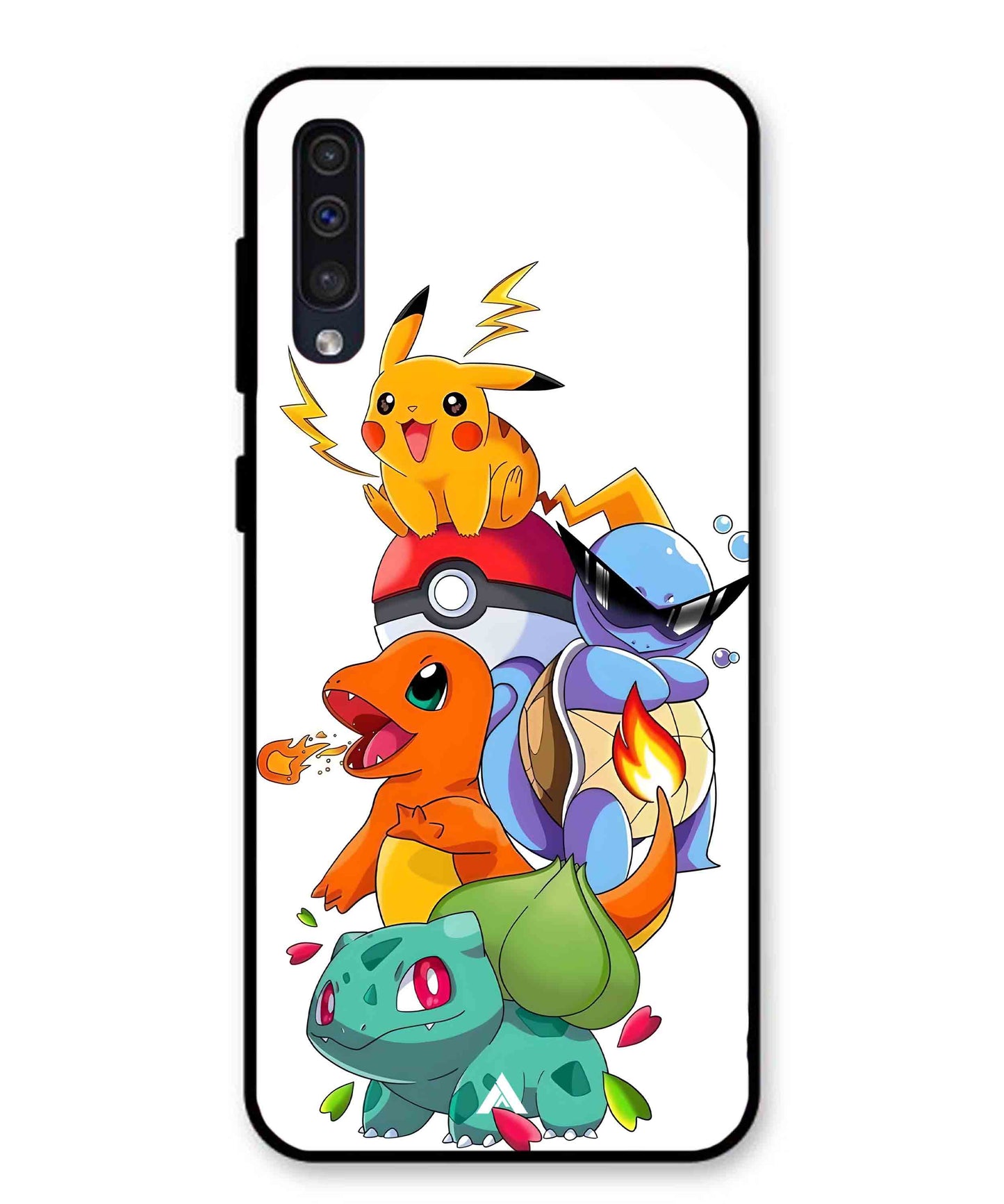 Pokemon Team Metal Back Cover Phone Case for Samsung Galaxy A50