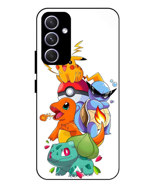 Pokemon Team Metal Back Cover Phone Case for Samsung Galaxy A54