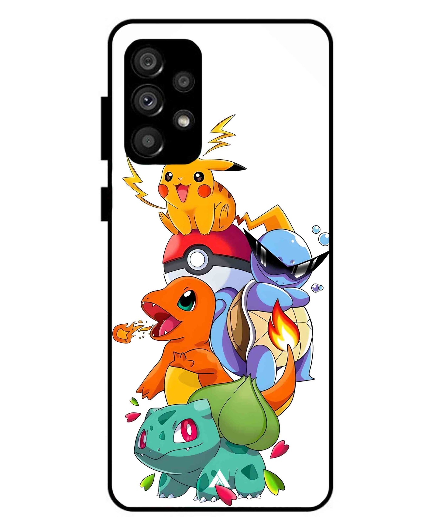 Pokemon Team Metal Back Cover Phone Case for Samsung Galaxy A73