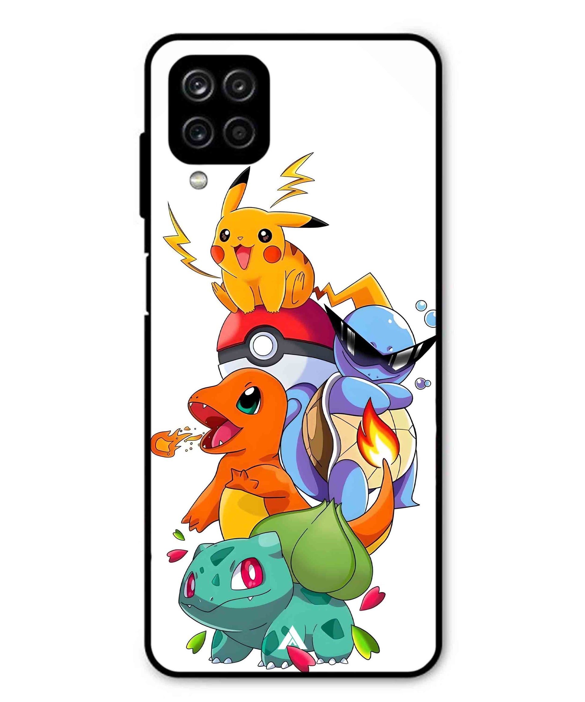 Pokemon Team Metal Back Cover Phone Case for Samsung Galaxy F12