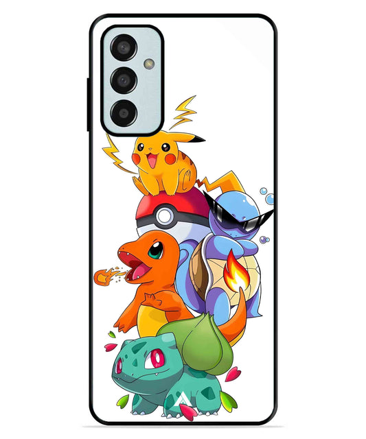 Pokemon Team Metal Back Cover Phone Case for Samsung Galaxy F13 4G