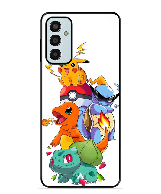 Pokemon Team Metal Back Cover Phone Case for Samsung Galaxy M13 4G