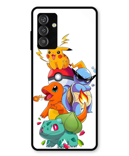 Pokemon Team Metal Back Cover Phone Case for Samsung Galaxy M14