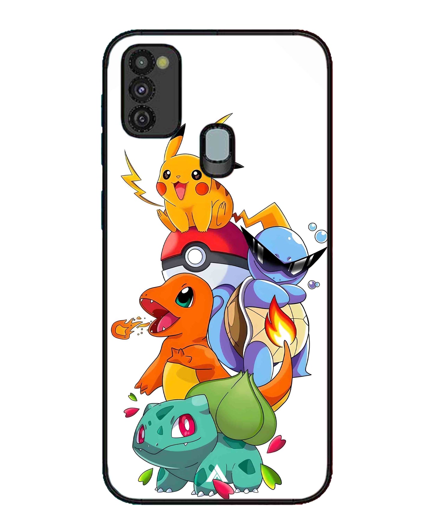 Pokemon Team Metal Back Cover Phone Case for Samsung Galaxy M30s