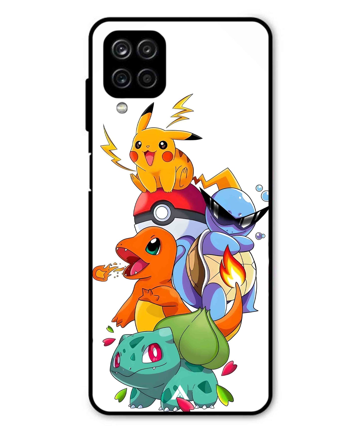 Pokemon Team Metal Back Cover Phone Case for Samsung Galaxy M32 4G
