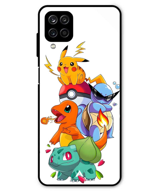Pokemon Team Metal Back Cover Phone Case for Samsung Galaxy M42