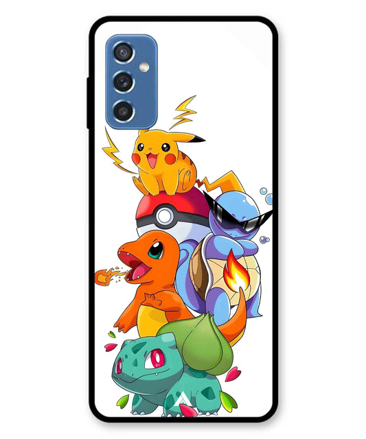 Pokemon Team Metal Back Cover Phone Case for Samsung Galaxy M52