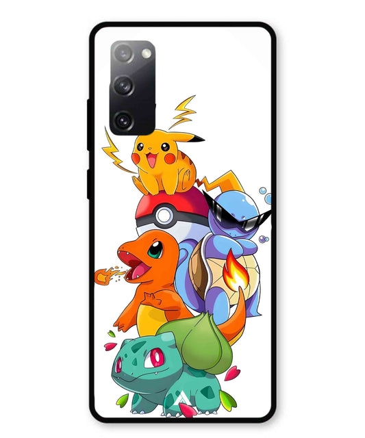 Pokemon Team Metal Back Cover Phone Case for Samsung Galaxy S20