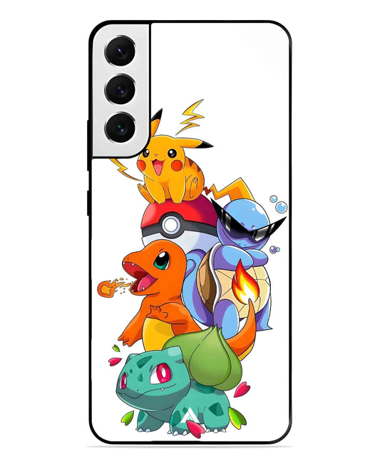 Pokemon Team Metal Back Cover Phone Case for Samsung Galaxy S21