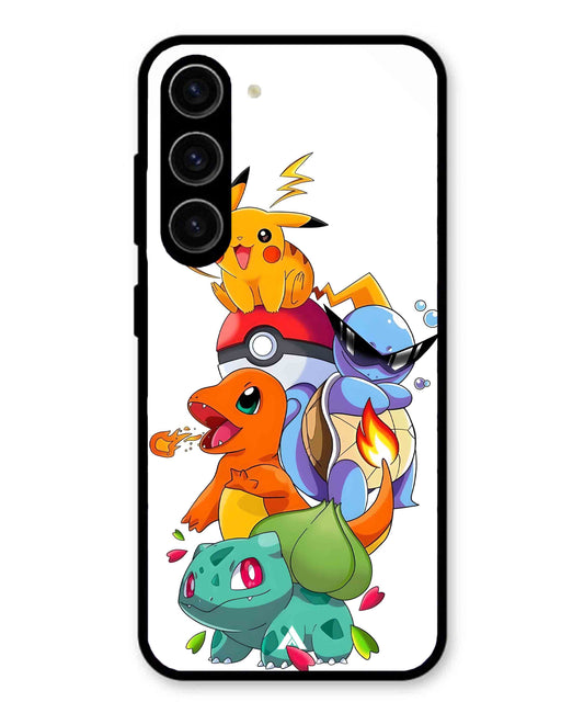 Pokemon Team Metal Back Cover Phone Case for Samsung Galaxy S24