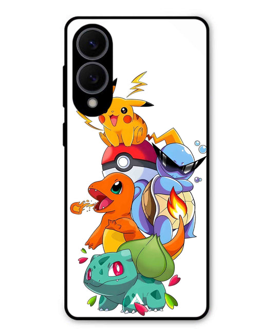 Pokemon Team Metal Back Cover Phone Case for Samsung Galaxy S25 Edge